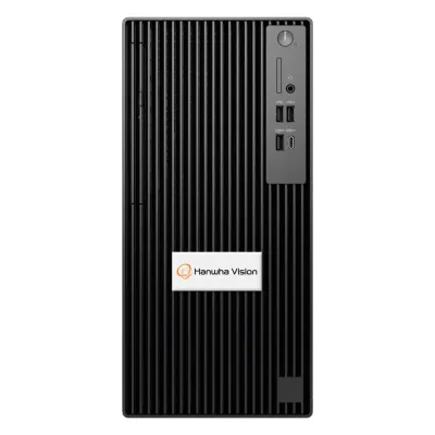 Hanwha - WRT-P-3104L1-12TB - Mini-tower form factor Wisenet WAVE Network Video Recorder with 4 Professional licenses, Wisenet WAVE pre-installed, 12TB raw, 170Mbps recording B/W, (1) 3.5" HDD, (14th Gen) Intel Core i3, 16GB RAM, 512 GB SSD OS Drive, 