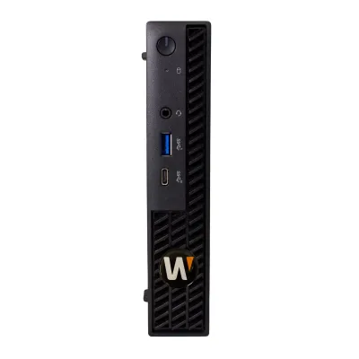 Hanwha - WRT-P-3104MW1-1TB - Micro form factor Wisenet WAVE Network Video Recorder with 4 Professional licenses, Wisenet WAVE pre-installed, 1TB raw, 45 Mbps recording B/W, (1) M.2 SSD, (14th Gen) Intel Core i3, 8GB RAM, 256 GB SSD OS Drive, Windows 