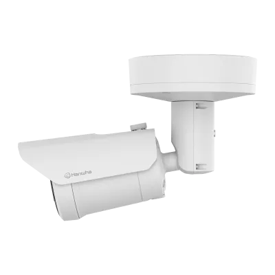 Hanwha - XNO-A9084R - 8MP Outoor Network AI IR Vandal Bullet Camera, 4.4-9.3mm