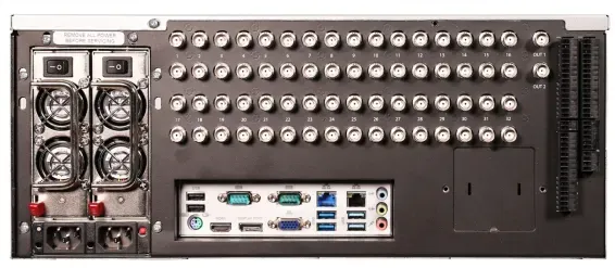 ExacqVision - 6408-324T-R4ZL - 288TB Z-Series Rackmount 4U Recorder with 8 IP Licenses 64 Channel Analog Inputs Ubuntu Linux 22.04 on SSD Exacqvision Professional Client