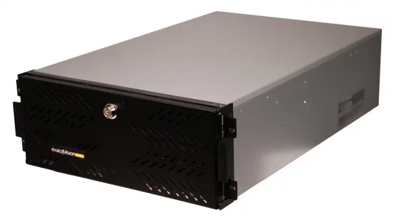 ExacqVision - 4808-28T-R4Z-E - 20 TB Z-Series hybrid 4U recorder enterprise win10 with 8 IP cameras licenses and 48 analog inputs