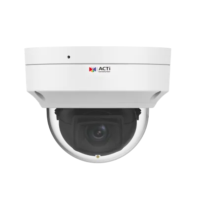 Acti - Z724 - 4MP Deep Learning AI ColorGuard f2.8mm Outdoor Fixed Dome with White LED 40m, ColorVizion, WDR 135dB