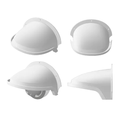 Speco - DSS2 - Universal Sun and Rain Shield for Turret and Dome Cameras