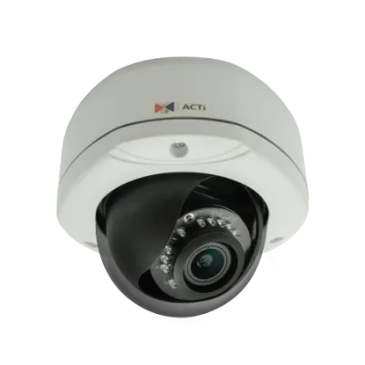 ACTi - E82A - 3MP Outdoor Dome with D/N, Adaptive IR, Basic WDR, Vari-focal lens