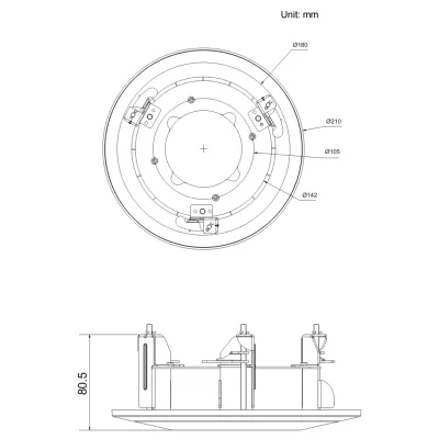 Speco - FMT1 - Ceiling Flush Mount
