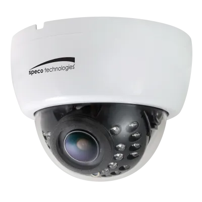 Speco - HLED33DTW - 2MP HD-TVI Indoor Dome w/IR, 12/24V, TAA