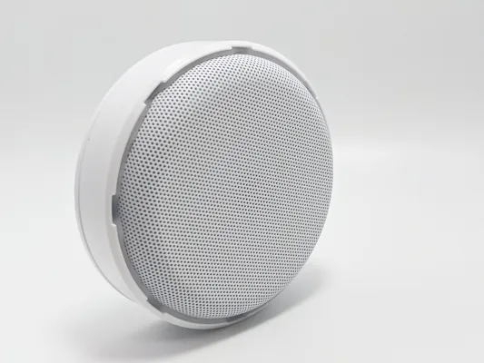 Hanwha - HNW-SS-804 - Line Level Ceiling Mounted Microphone, 12VDC, 30Hz-15kHz