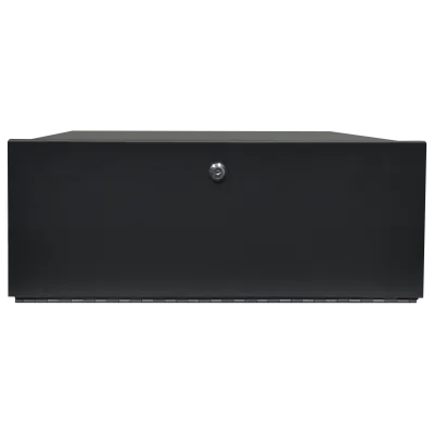 Speco - LB1 - DVR/VCR Lock Box w/ Fan Front Folds Down Removable Top DVR