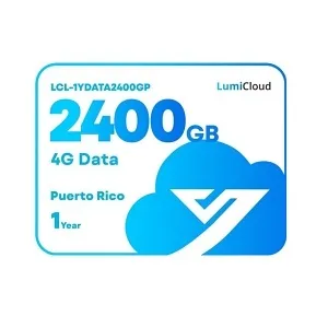 Luminys - LCL-1YDATA2400GP - LumiCloud 4G Data 2400GB Puerto Rico 1 Year 