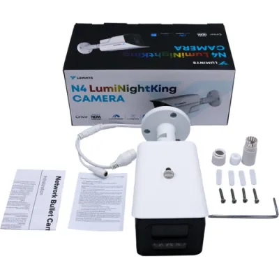 Luminys - N4B-4VA2 - N4 Mainstream Series 4MP LumiNightKing IP Standard Size Bullet 2.8 mm, White-light LEDs