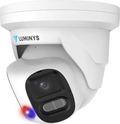 Luminys - N5P-8DA2  - 2 x 4MP Network LumiDeterrent Stitched Turret Camera, 2.8 mm Lens