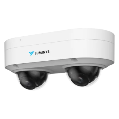 Luminys - N9P-4RA2 - 2 x 4MP LumiFlex Dual-Sensor Dome Camera with 2.8 mm Lens, IR LEDs