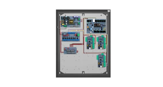 Hanwha - NOA-E2PW8 - Enclosure Kit, Access and Power Integration Solution 8-Door