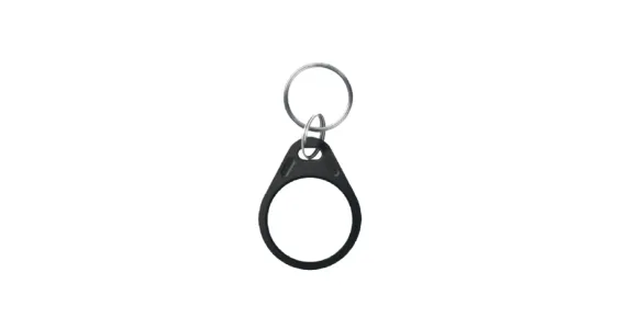 Hanwha - NOC-60L8 - High-security smart keyfob credential with MIFARE DESFire® EV3 technology, EAL 5+ security certification, 13.56 MHz operating frequency, Typical read range up to 1" (depending on reader), Dimensions: 1.57" x 1.22" x 0.19" (39.9mm 