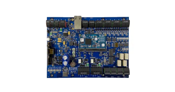 Hanwha - NOP-IC2 - Powered by OnCAFE, Intelligent controller supporting (2) doors, featuring (2) Wiegand/OSDP reader ports up to (16 OSDP Readers), (8) High-Precision Supervised Inputs, (4) Form-C relay outputs, (2) Serial Ports, (2) Dedicated Unsupe