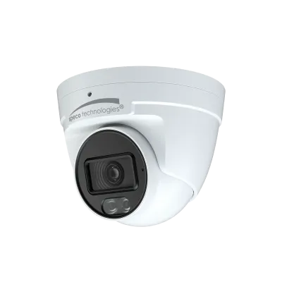 Speco - O4KT1 - 4MP IP Turret Camera with Analytics and White Light Intensifier