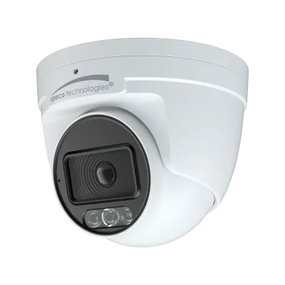 Speco - O4LT2 - 4MP IP Turret Camera with White Light Intensifier with Advanced Analytics