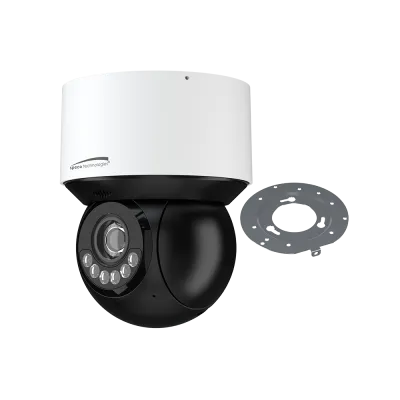 Speco - O4P4X2 - 4MP 4X PTZ IP Camera with Advanced Analytics and Audio and Visual Digital Deterrent