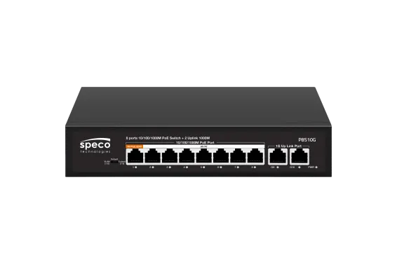 Speco - P8S10G - 10-Port Gigabit PoE Switch