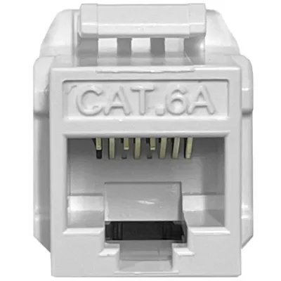 Platinum Tools - FR7054 - Keystone Cat6A, UTP, White 1/Bag