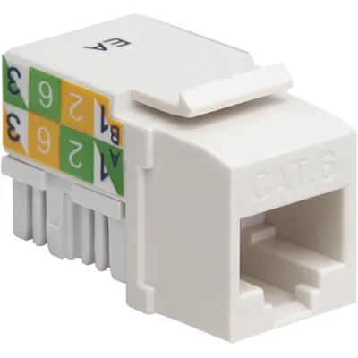 Platinum Tools - VZ7008-50 - Keystone Jack Cat6, White 1/Bag
