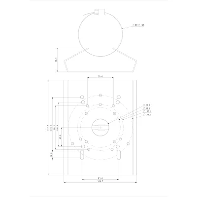 Speco - PMT1G - Pole Mount Grey