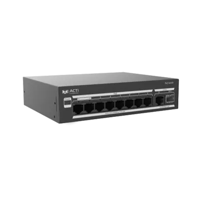 ACTi - PPSW-0109 - 8-Port 802.3at Smart Managed PoE Switch