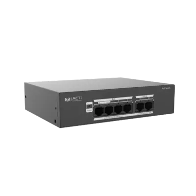 ACTi - PPSW-2105 - 4-Port 802.3at Smart Managed Gigabits PoE Switch