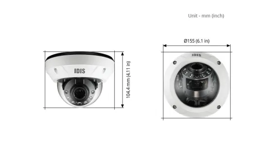 DC-D4831HRX - 8MP Vandal-Resistant IR Dome Camera - IDIS