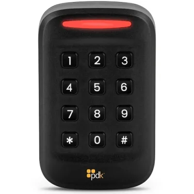 PDK - RKPBV2 - Red Single-Gang Keypad Reader High Security + Prox + Mobile, 13.56 MHz, 125 KHz