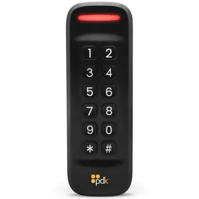 PDK - RMKPBV2 - Red Mullion Keypad Reader High Security + Prox + Mobile, 13.56 MHz, 125 KHz