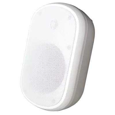 Speco - SPCE6OTW - 6.5″ Outdoor Speaker White with Transformer (Pair)