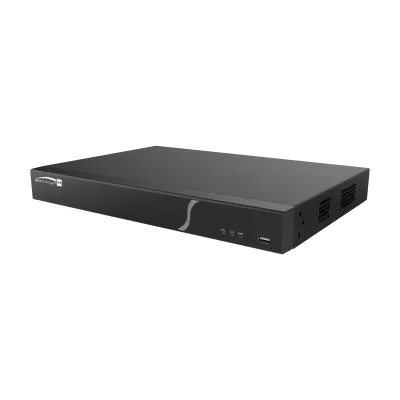 Speco - N4NRM20TB - 4K H.265 NVR with Smart Analytics 4 Channel with 4 Built-In PoE Ports with, 20TB