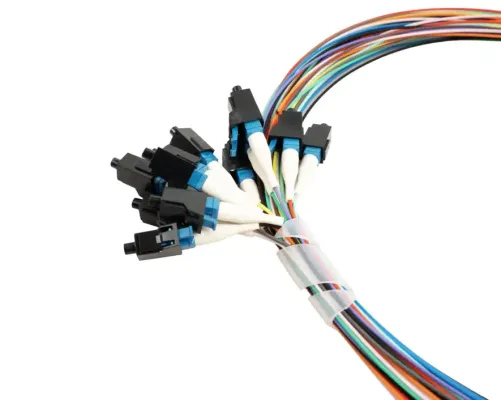 Jonard Tools - SPT-LCU3/12 - Pigtail, 3m, LC/UPC, G657A1, Pack of 12 Colored Fibers