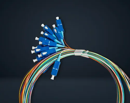 Jonard Tools - SPT-SCU3/12 - Pigtail, 3m, SC/UPC, G657A1, Pack of 12 Colored Fibers