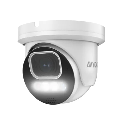 AVYCON - AVC-NDE51M-B - 5MP H.265 MOTORIZED TURRET NETWORK CAMERA Active Deterrence 24/7 Color