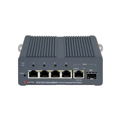 Vigitron - Vi30105U - Maxii Net 6-Port 1G 802.3bt 90W PoE Powered PoE Switch