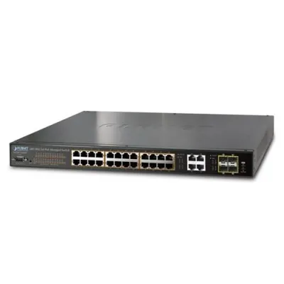PLANET - WGSW-28040P4 -  24-Port PoE Gigabit Ethernet Switch 380W