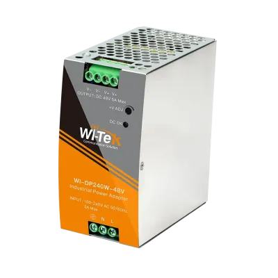 Wi-Tek - WI-DP240W-48V - 48V DIN-rail Power Adapter