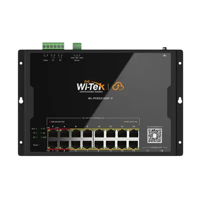 Wi-Tek - WI-PCES318GF-F - Flat-type Cloud Easy Smart Switch