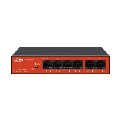 Wi-Tek - WI-PS205H V3 - 100Mbps PoE Unmanaged Switch