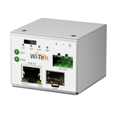 Wi-Tek - WI-RSC302PD - Gigabit PoE to SFP Converter