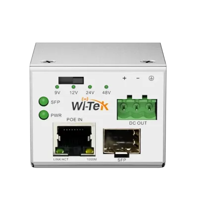 Wi-Tek - WI-RSC302PD - Gigabit PoE to SFP Converter
