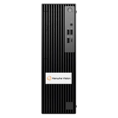 Hanwha - WWT-P-3204W1 - Small form factor Wisenet WAVE Client Workstation for 2 monitor output, Wisenet WAVE pre-installed, (14th Gen) Intel Core i3, 8GB RAM, 256 SSD OS Drive, Windows 11 IoT Enterprise LTSC 2024, (2) Display Port, (1) HDMI, Nvidia A