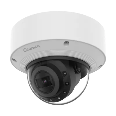 Hanwha - XNV-A6084R - 2MP IR Outdoor Vandal Dome AI Camera