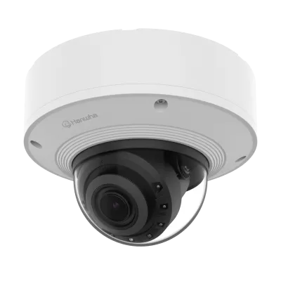Hanwha - XNV-A8085R - 5MP IR Outdoor Vandal Dome AI Camera