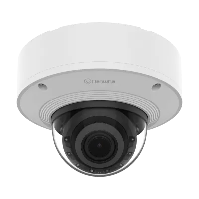 Hanwha - XNV-A8085R - 5MP IR Outdoor Vandal Dome AI Camera