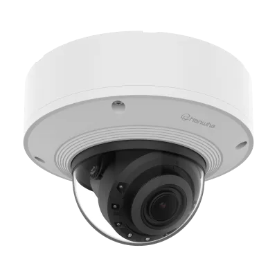 Hanwha - XNV-A8085R - 5MP IR Outdoor Vandal Dome AI Camera